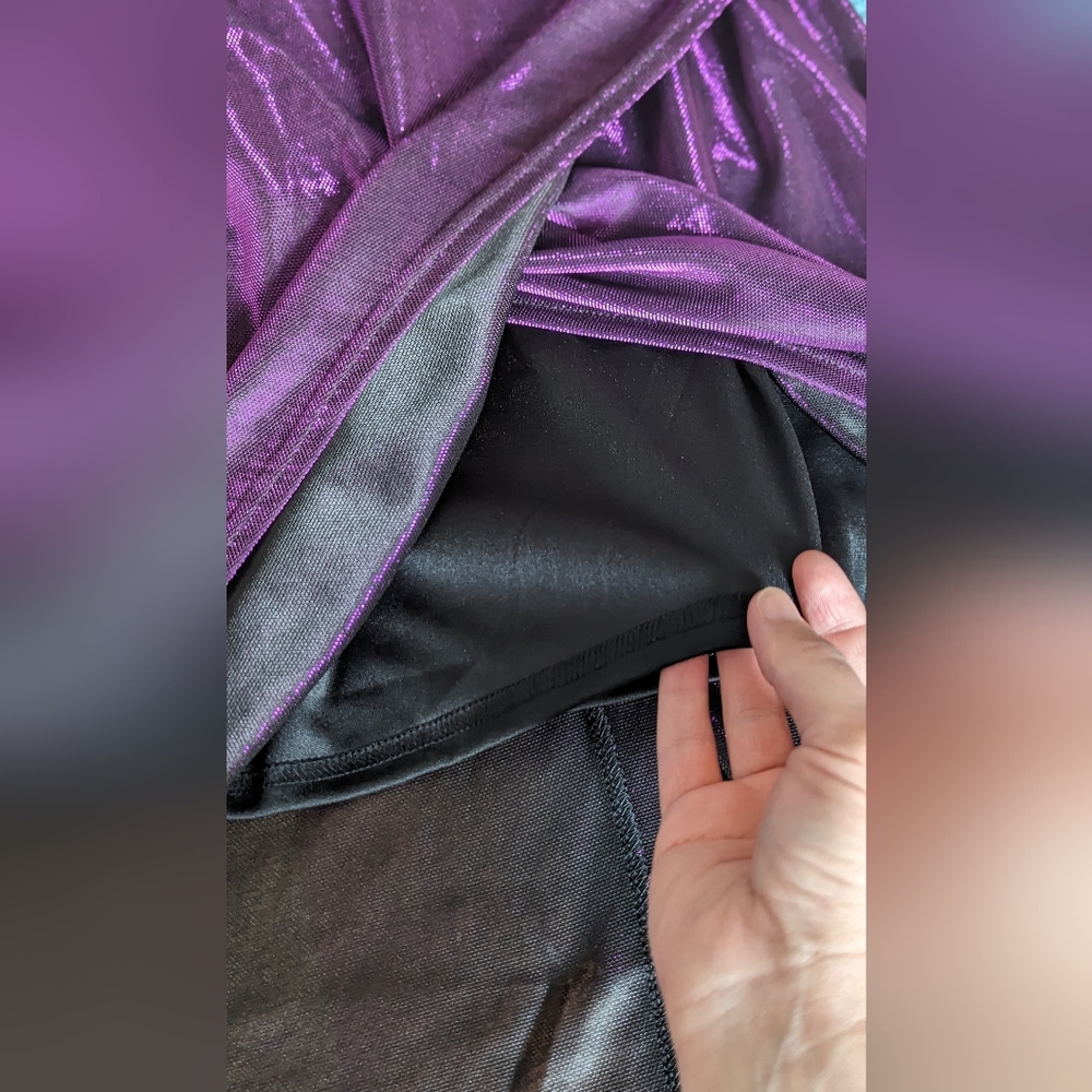 NWT Lulu's Purple Metallic Shimmer Dress - Picture 6 of 14